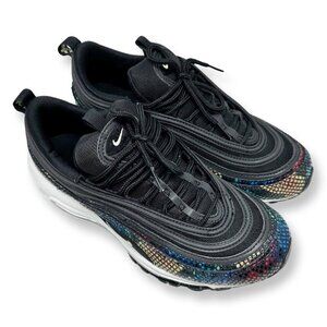 Nike Womens Air Max 97 SE Rainbow Snake Black Multicolor Size 8